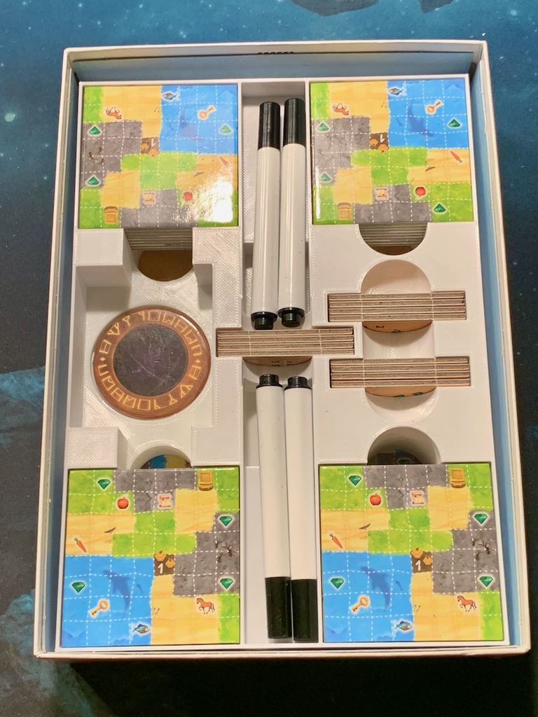 Explorers Board Game Organizer/Insert by silfire | Download free STL ...