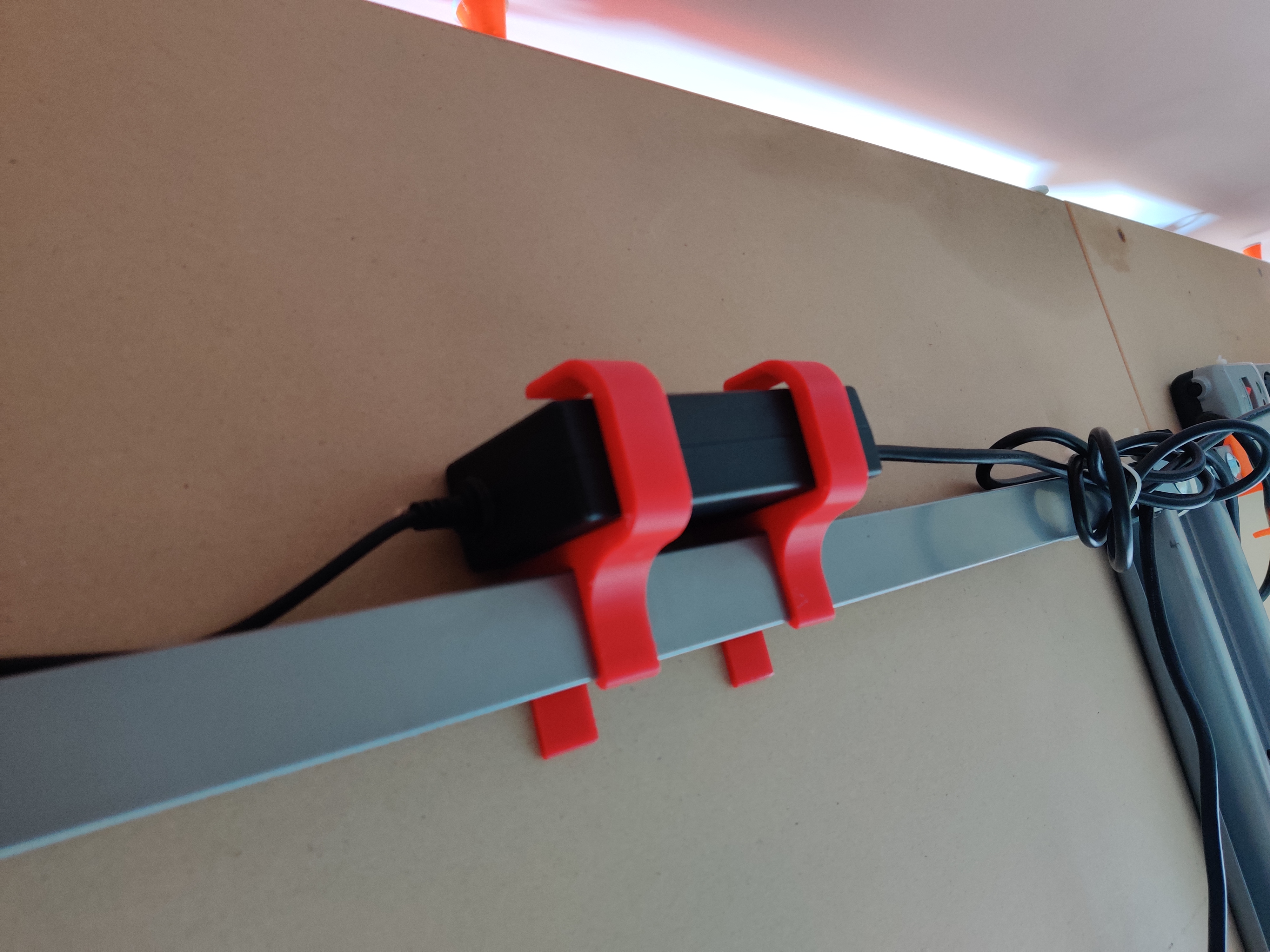 Ikea Galant under desk hook cable management (remix)