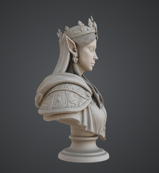 Elven Queen Regal Bust — miniatura 2