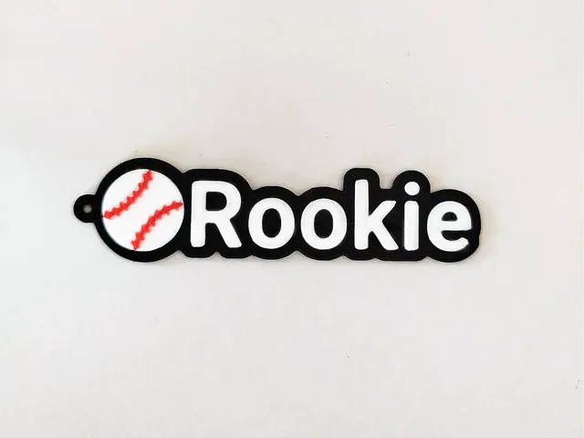 Baseball Name Keychain - Rookie