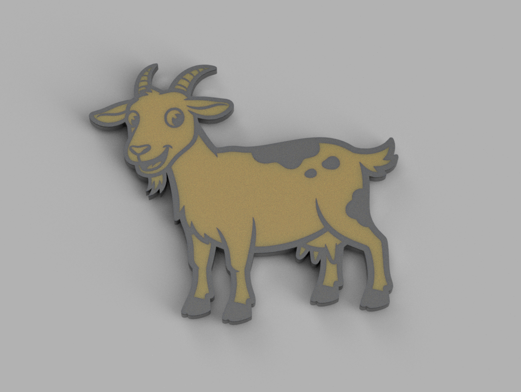 Goat fridge magnet
