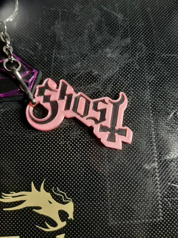 Ghost band logo keychain