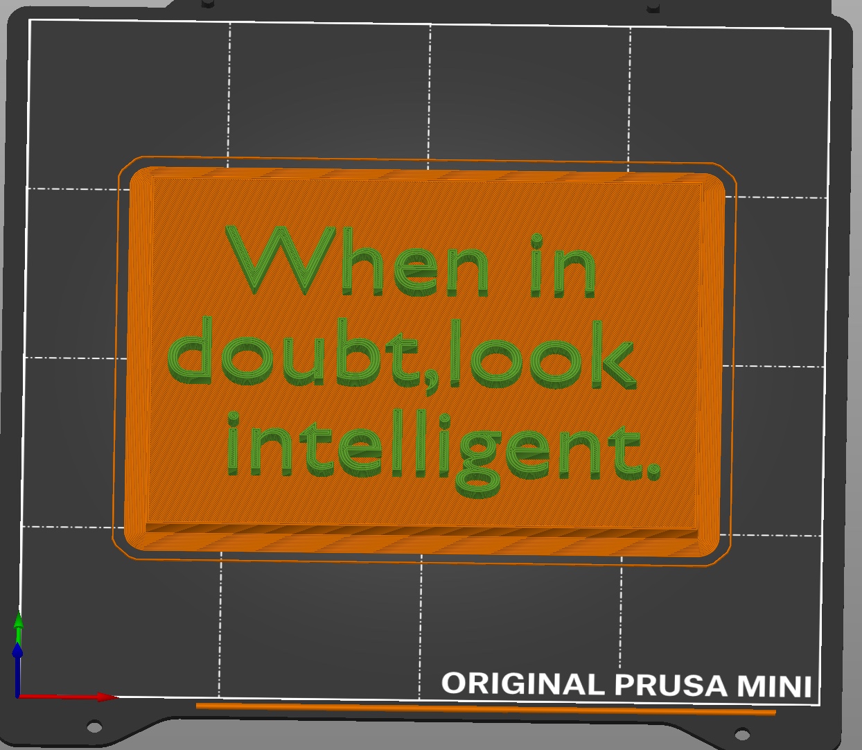 When in doubt look intelligent by sagie vaisenberg download free stl