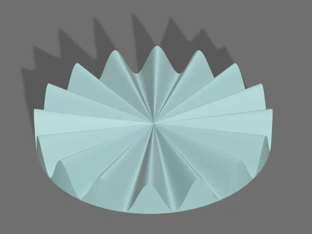 Parameterized Scalloped Disk