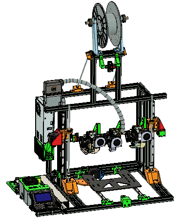 Pusa i3 Alu 2020 MGN12H - Secorzan 3DPrinter