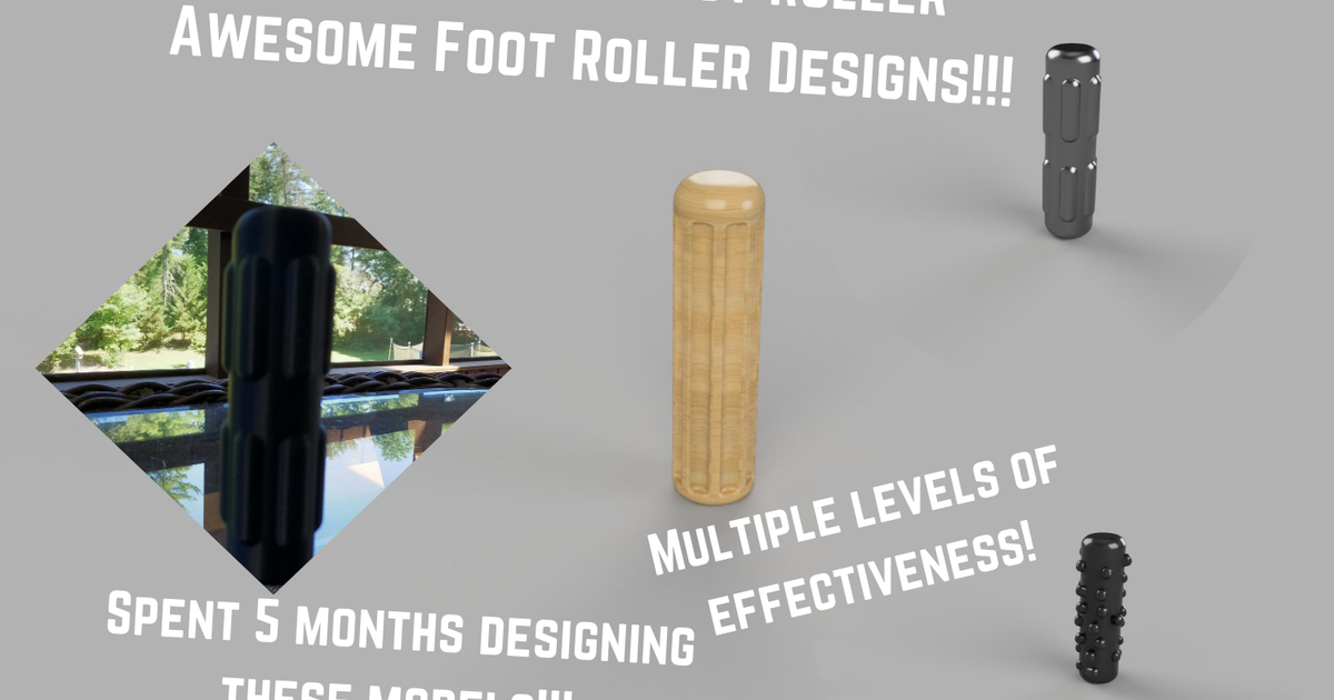 Ultimate Foot Roller Set (10+ Designs) by Master Printer | Download ...