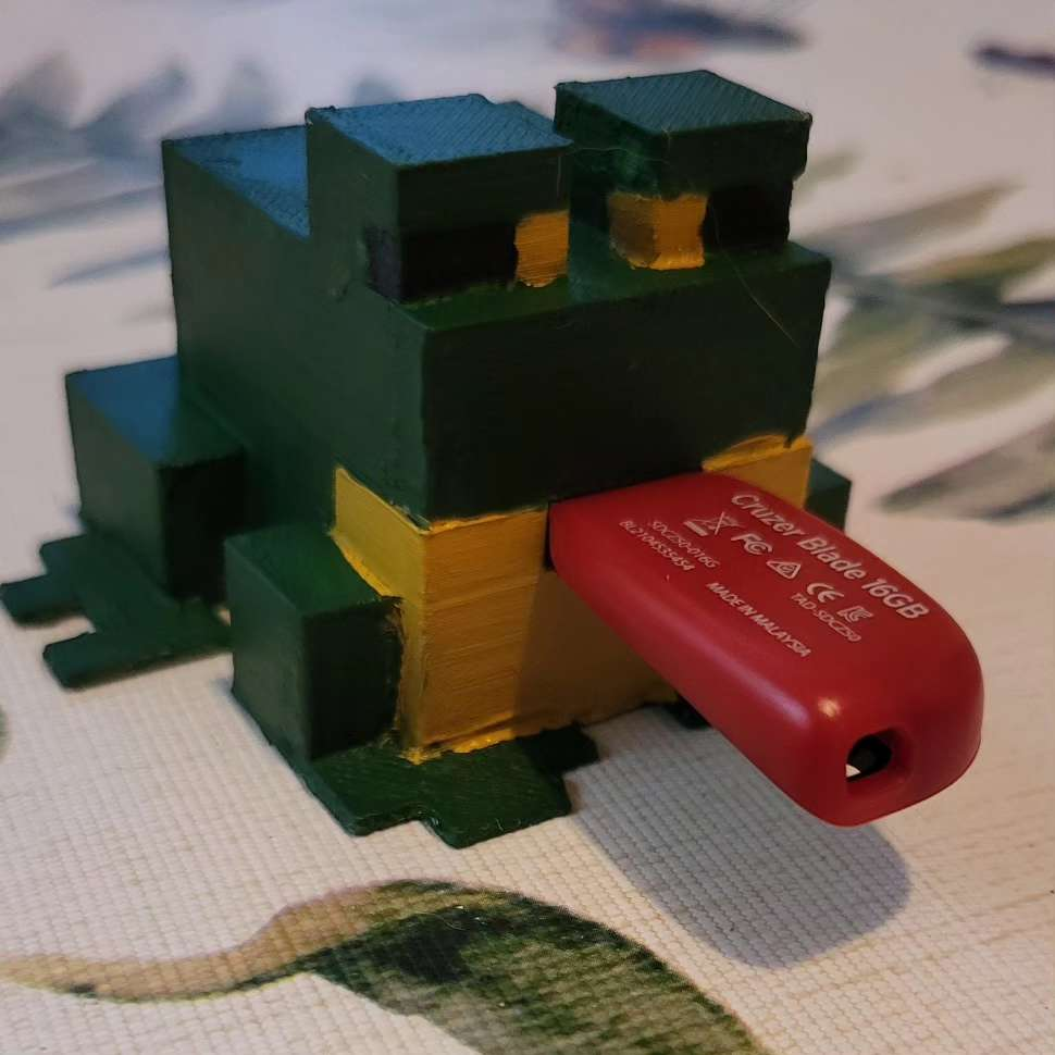 Minecraft Frog USB by ITGuyPrints | Download free STL model ...