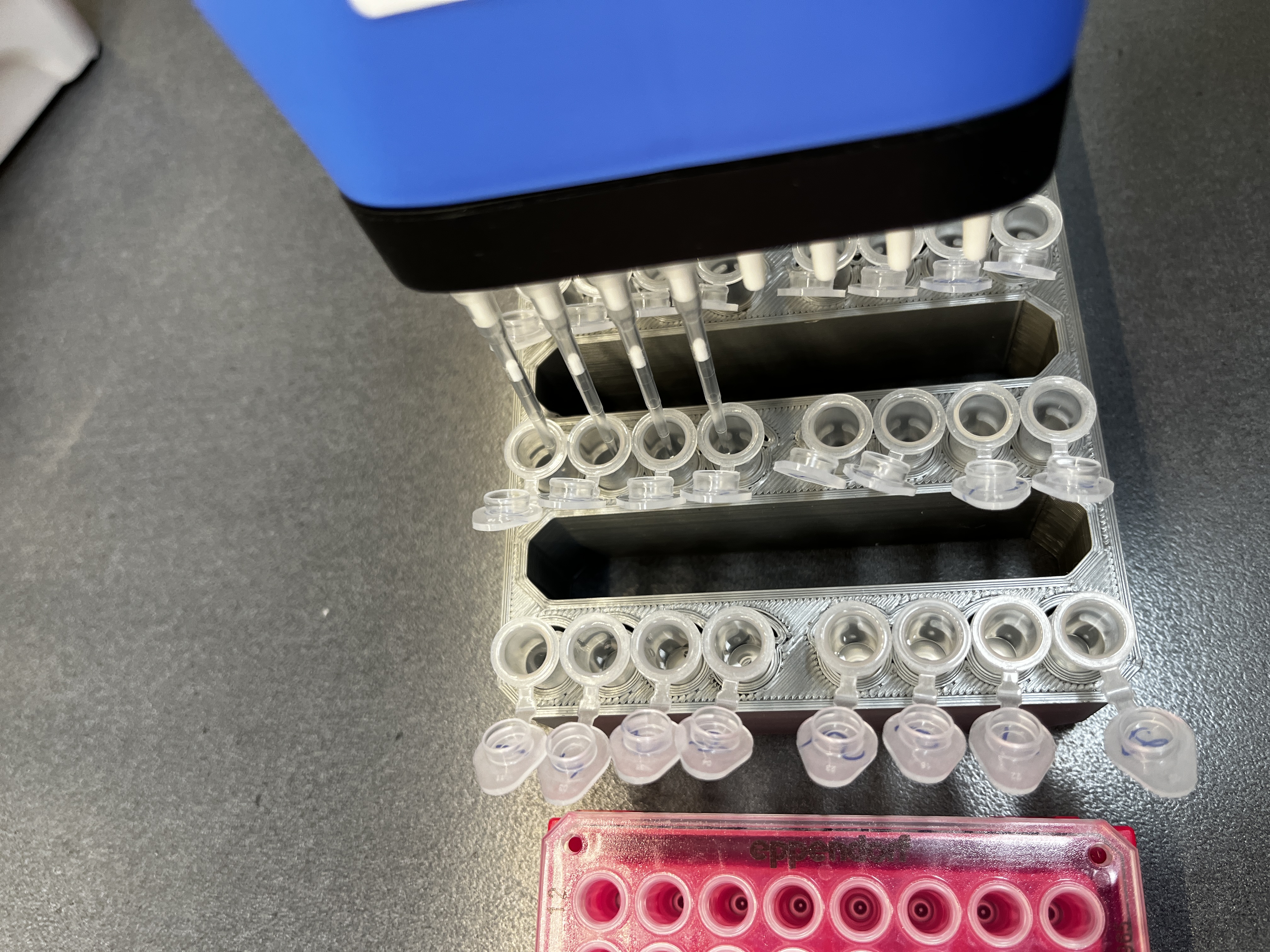 Qubit Fluorimeter Multiplex Tube Rack for DNA Quantification in Molecular Biology