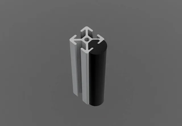 Half-round Bumper Strip for Aluminum Extrusion