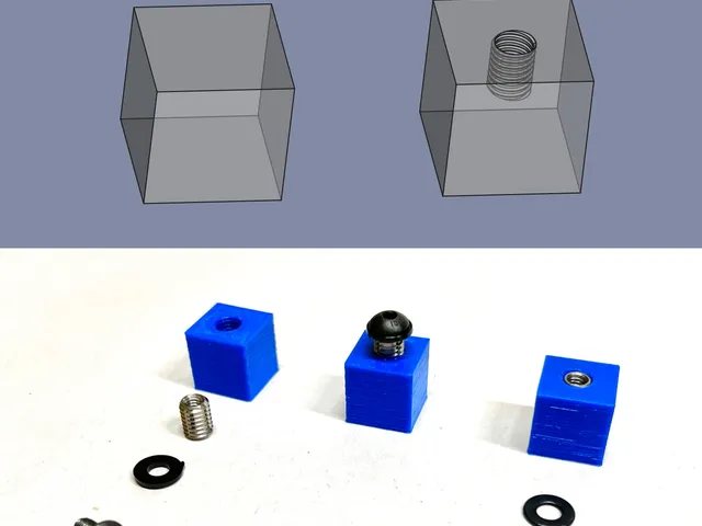 Self Tapping Thread Insert Cut-out STEP Files