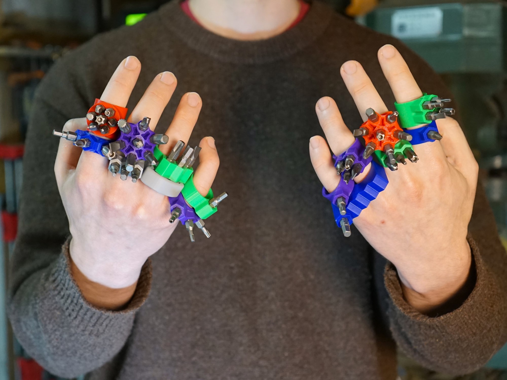 hex-bit-rings-pack-1-by-strangecraft-download-free-stl-model