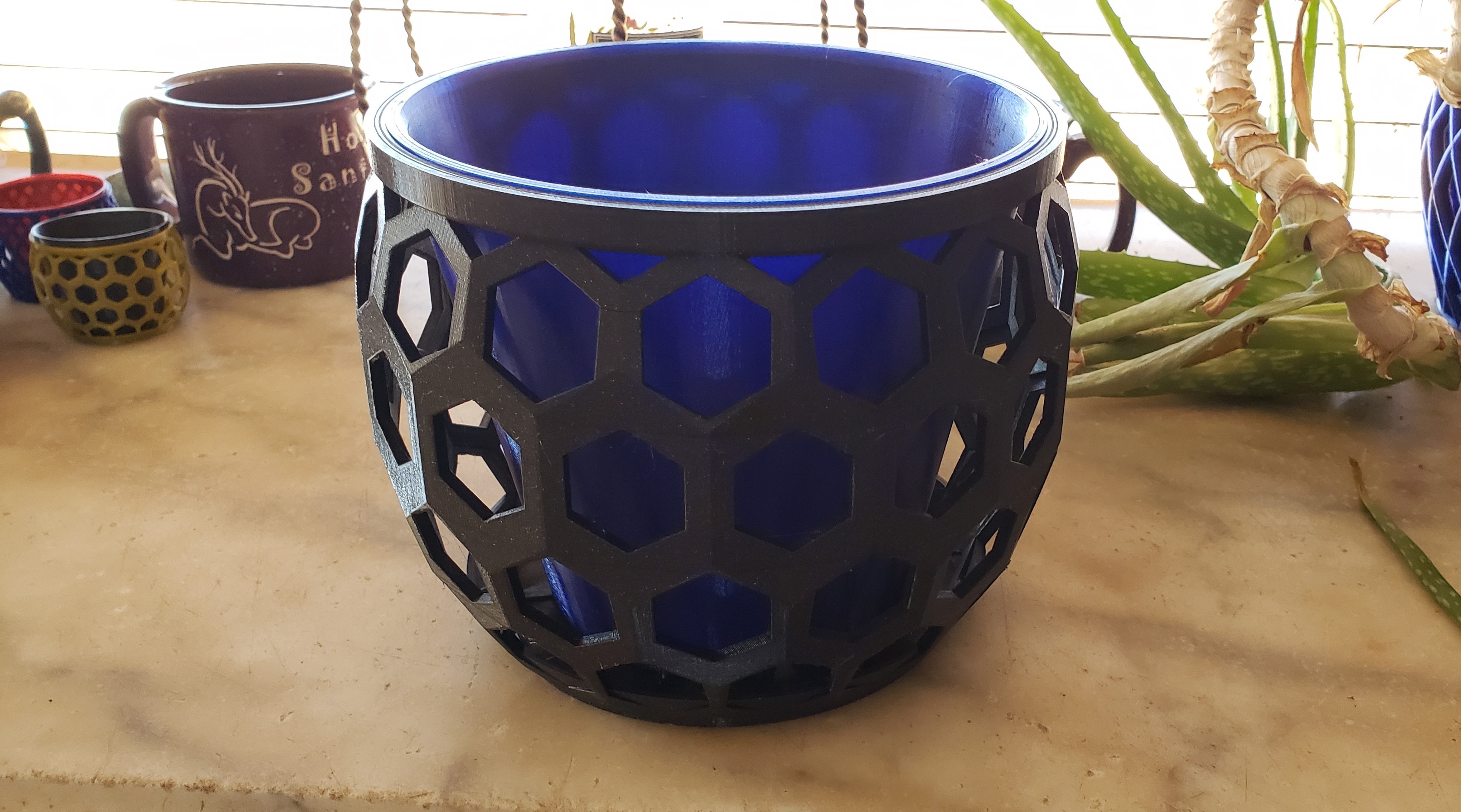 Hexagon - Large Plant Pot