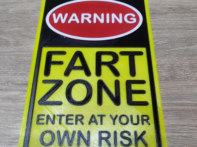 Warning Sign - Fart Zone