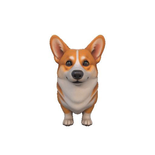 Pembroke Welsh Corgi Figurine – 3D Printable Cute Dog Model