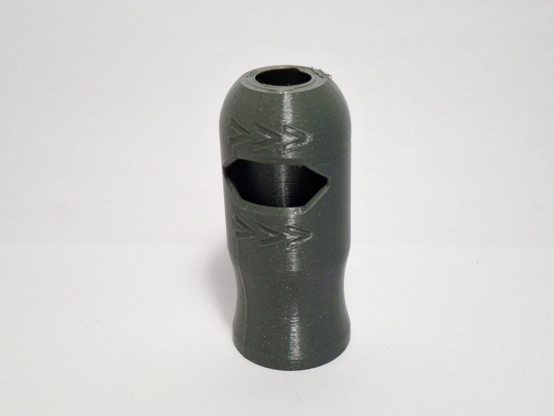 Dremel sander cover with direction indication