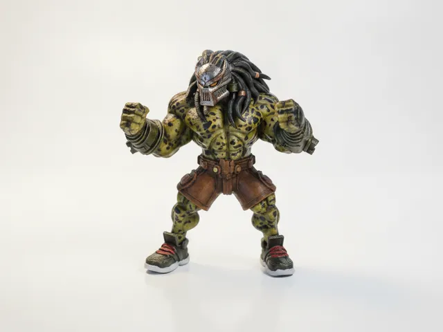 Buff Predator Figurine Muscular Character 3D Printable