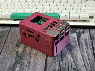 UPS HAT (B) Raspberry Pi case (with aluminum extrusion mount)