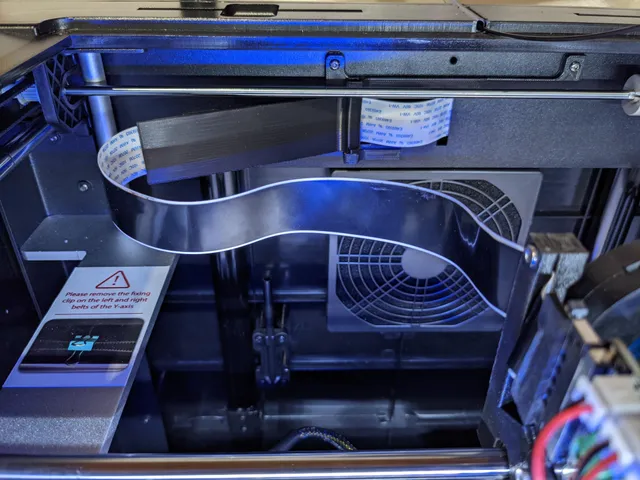 QIDI X-Plus - Automatic Ribbon Cable Holder (Remixed from Max Version)
