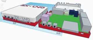 ZX-Uno PI case by nihirash | Download free STL model