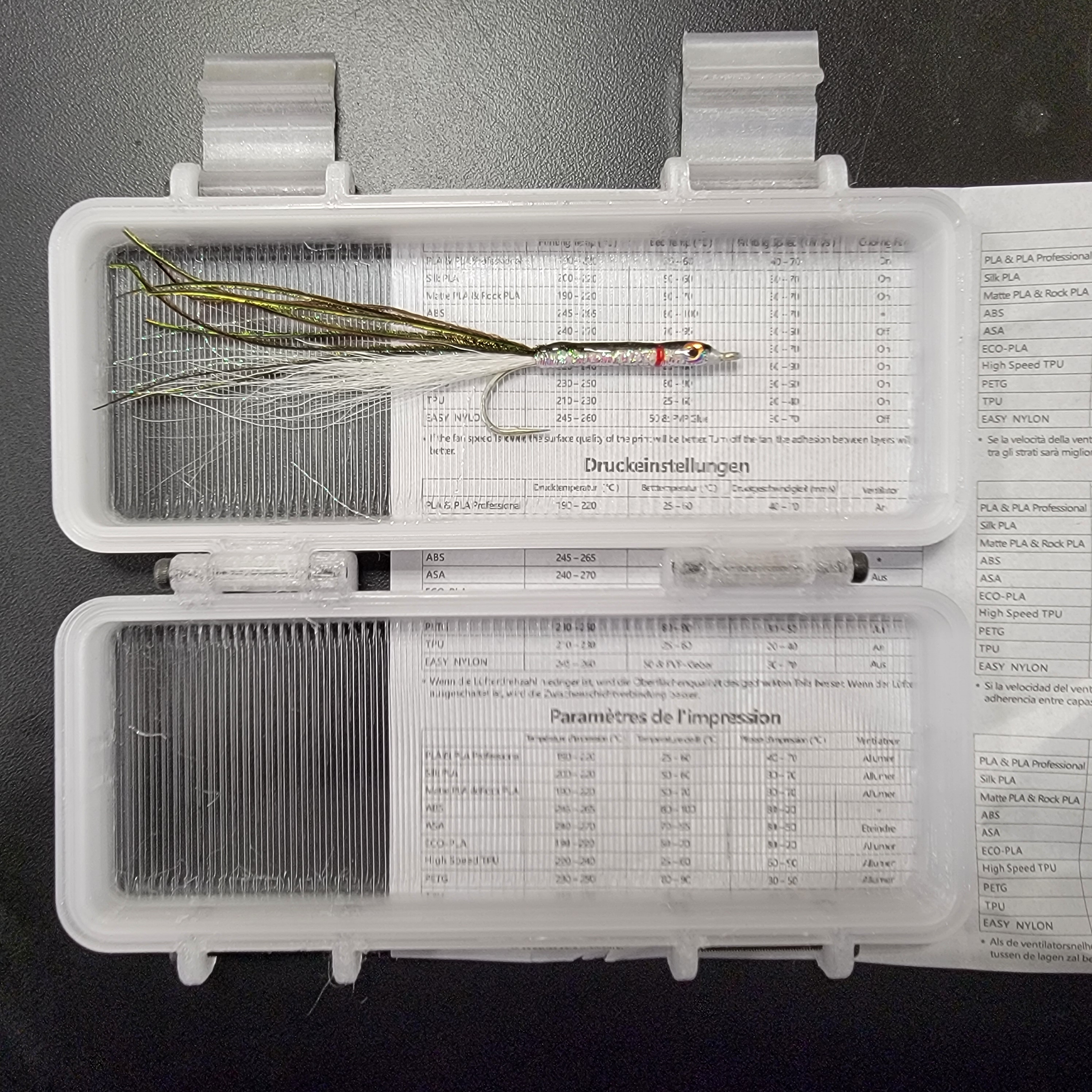 Clear Fishing Lure Box (Magnetic/Latched Tackle Box) image 2