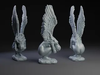 Crying Angel by Peter Farell | Download free STL model ...