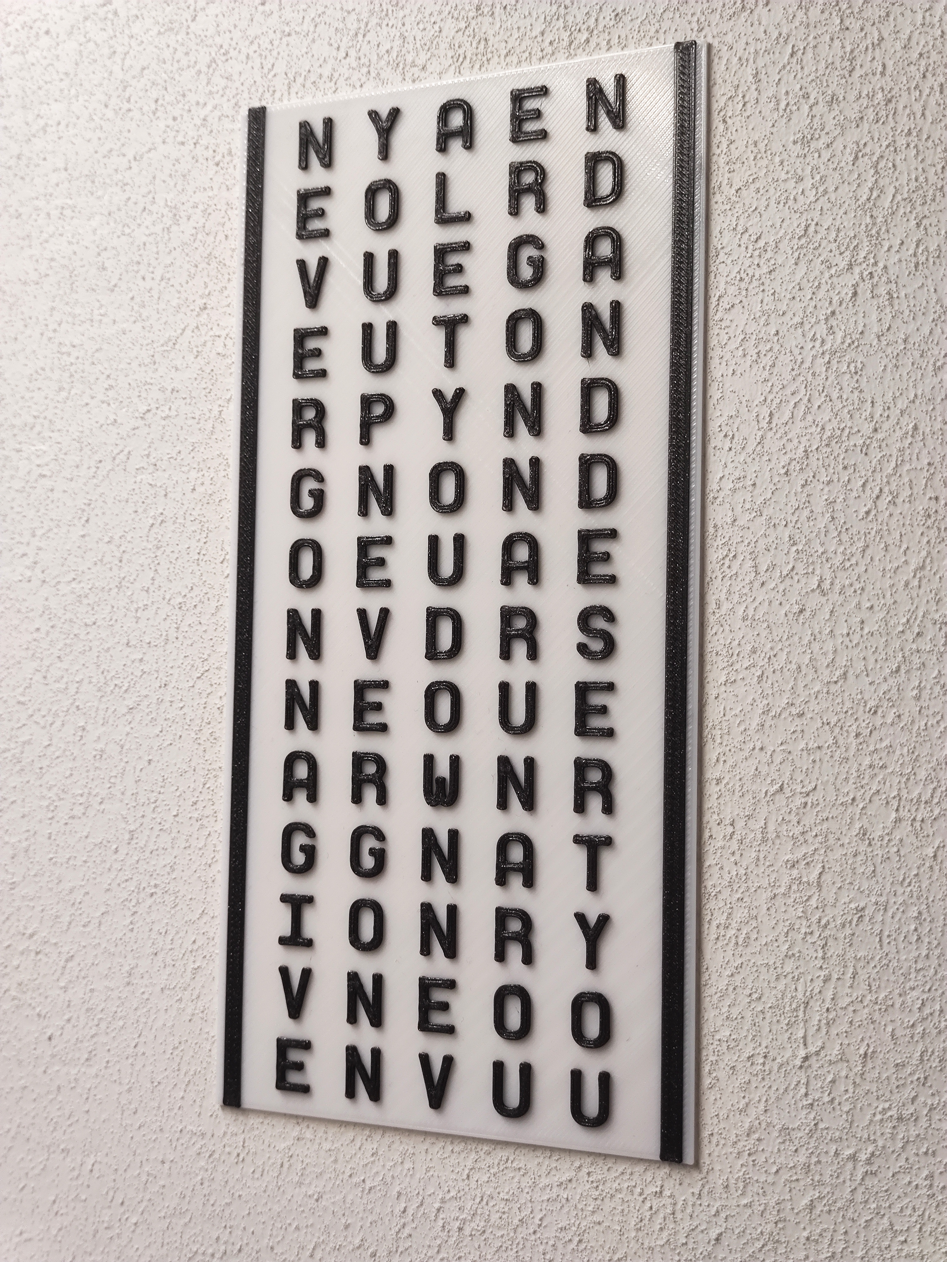 Hidden Rick Roll wall Sign