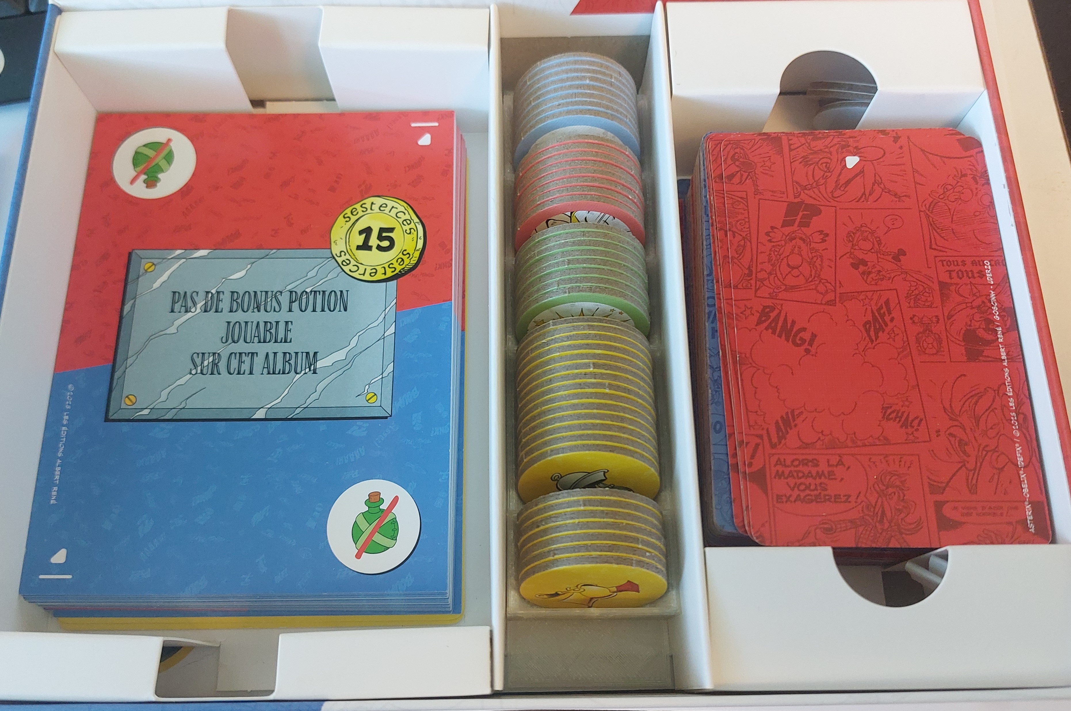 Insert jetons Astérix et compagnie