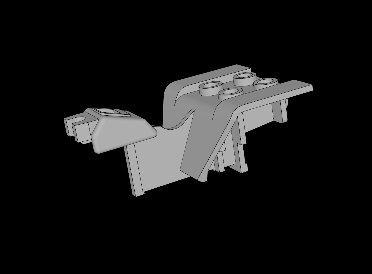 Lego Compatible (30187.dat) Bike  3 Wheel Motorcycle Body Upper
