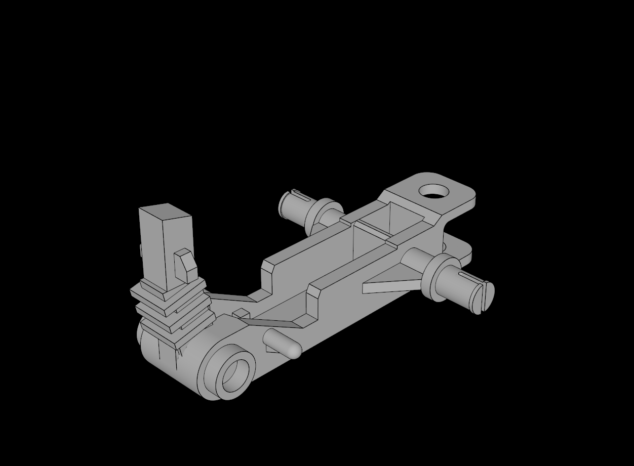 Lego Compatible (30188.dat) Bike 3 Wheel Motorcycle Body Lower
