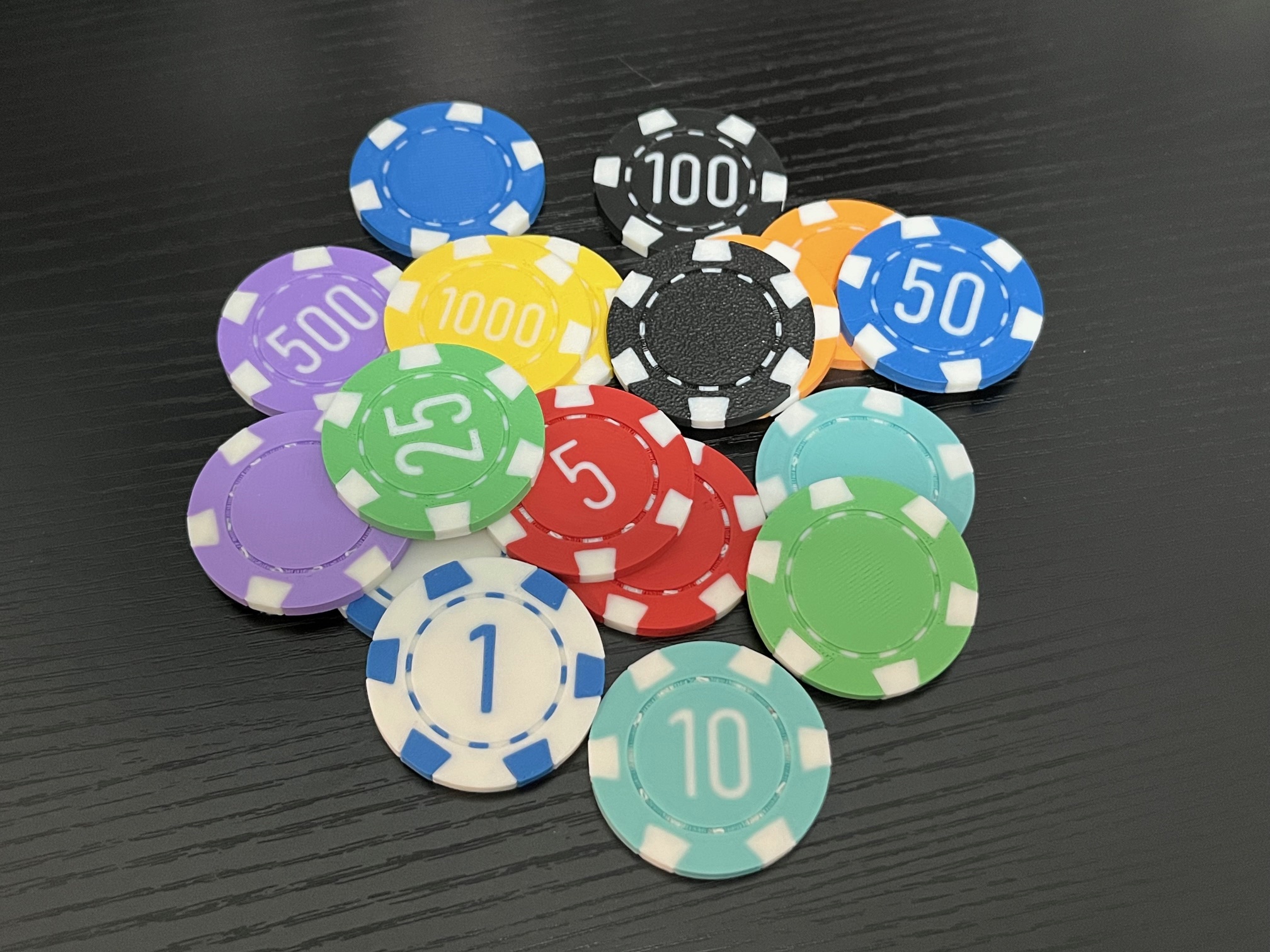 Poker Chips | Plain and Numbered by Jonan Seeley | Download free STL ...