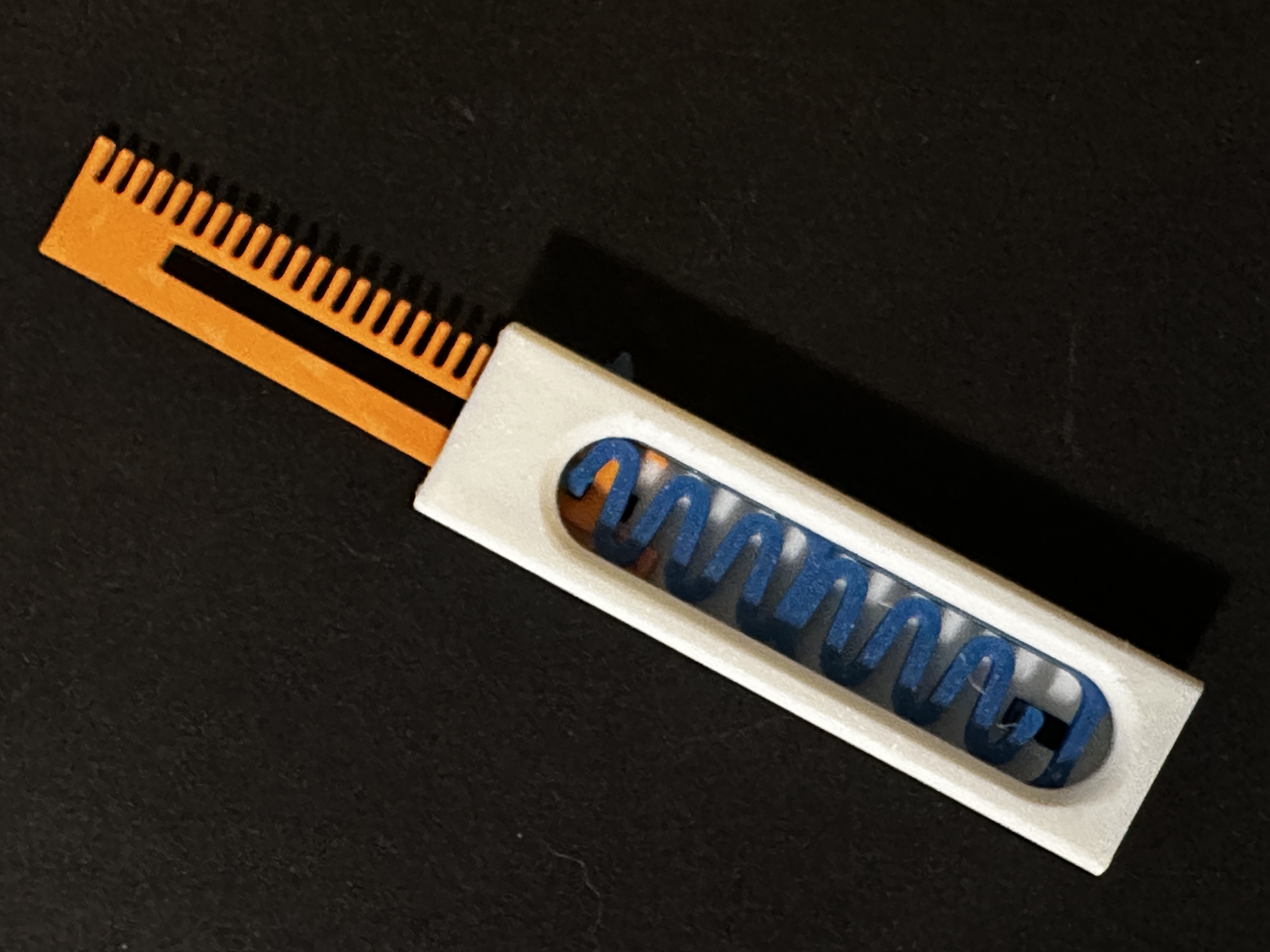 OTF knife with cutout cover