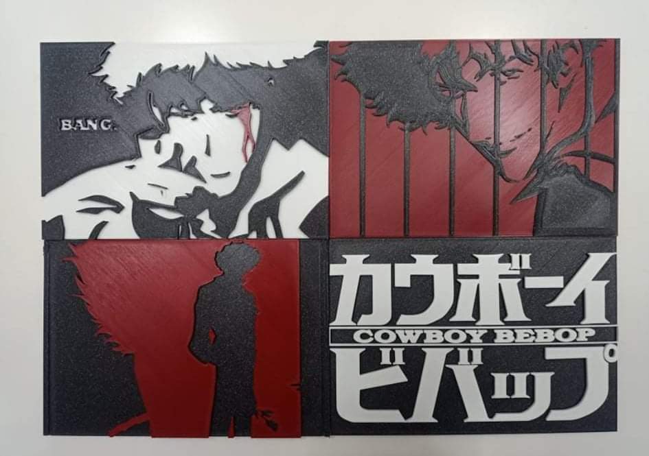 Cowboy Bebop - 4 tile art decor