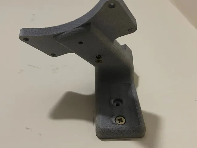 Speaker wall mounted tilted