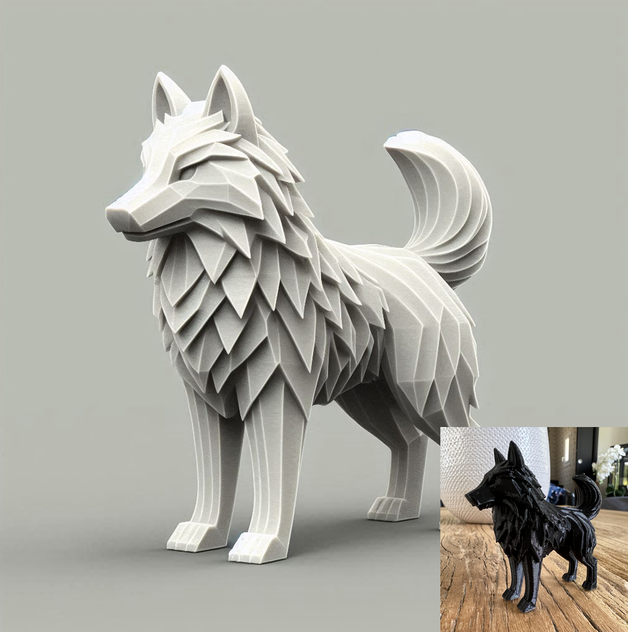 Standing Wolf