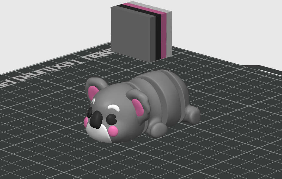 Miniatura 2 do modelo 3D Flexi Koala Keychain