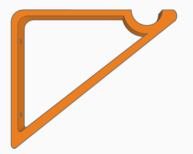 Closet Rod Bracket for Filament Rolls