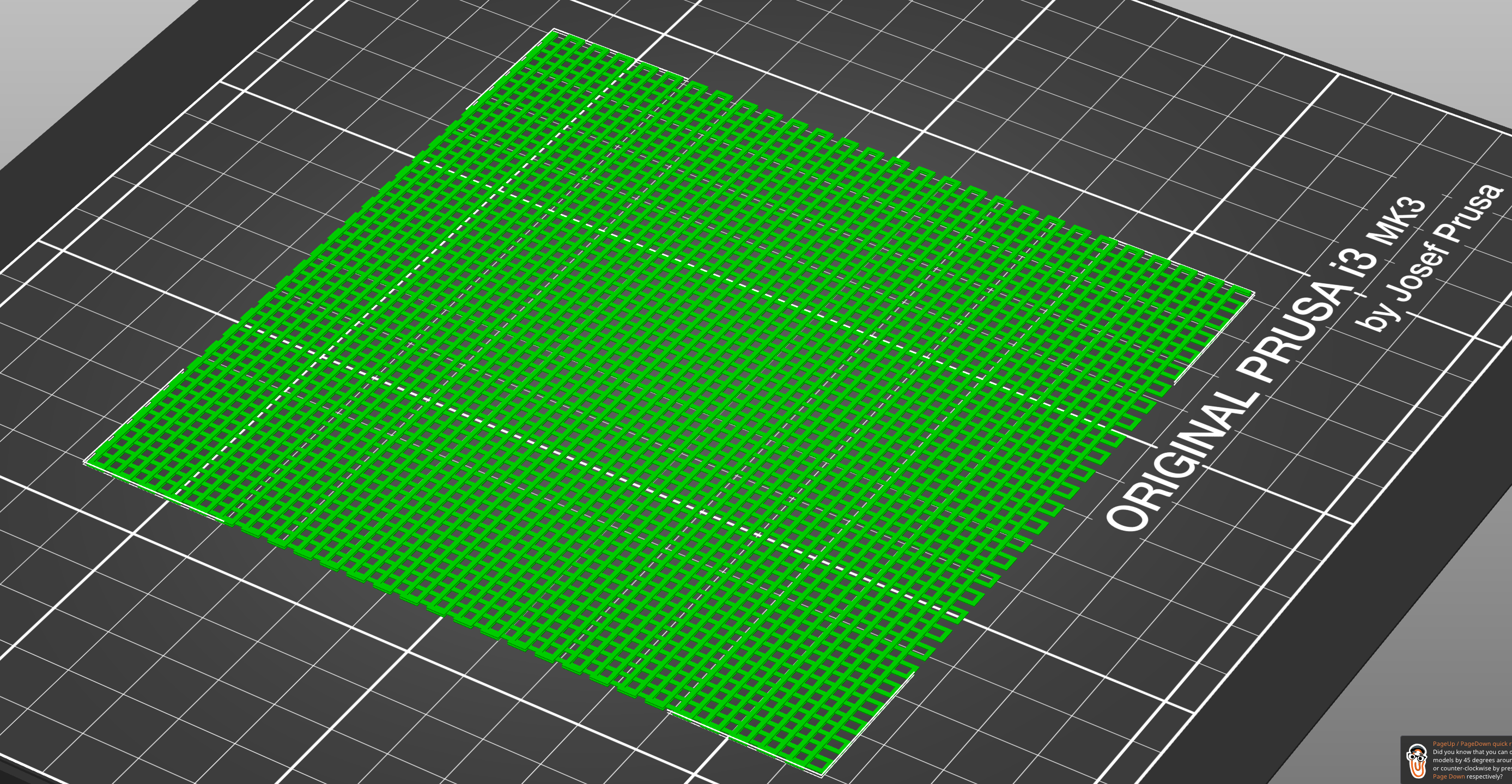 Drywall grid alternate layers Optimized for slicing