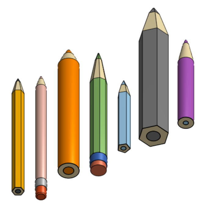 Pencils by lavalord download free stl model printables
