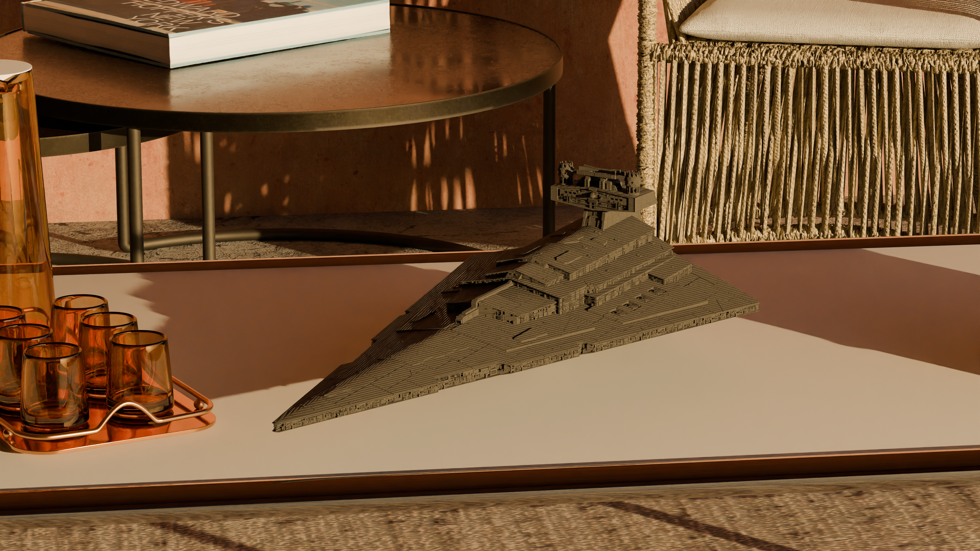 Imperial II Star Destroyer - Star Wars Home Decoration