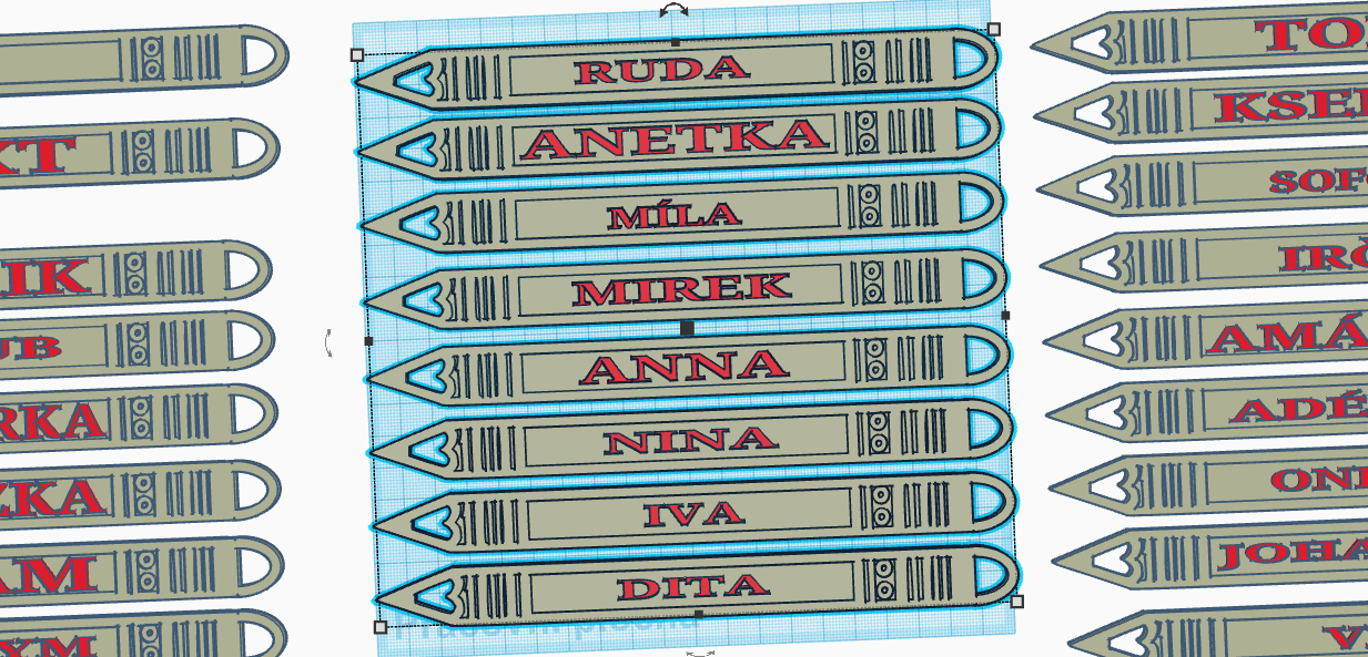 Miniatura 6 do modelo 3D Bookmark with name
