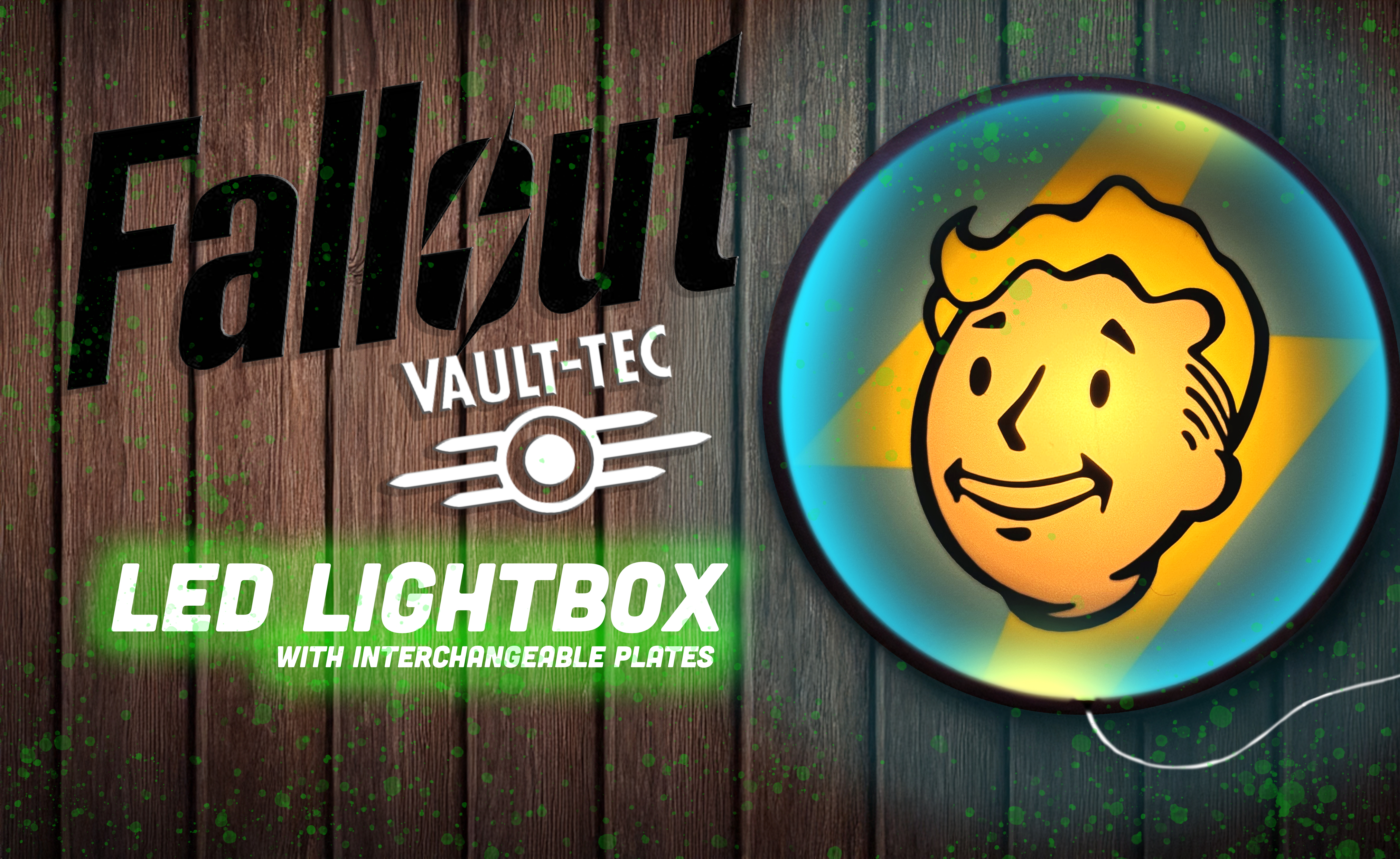 Fallout - Vault Boy - Pit boy Light box / wall art