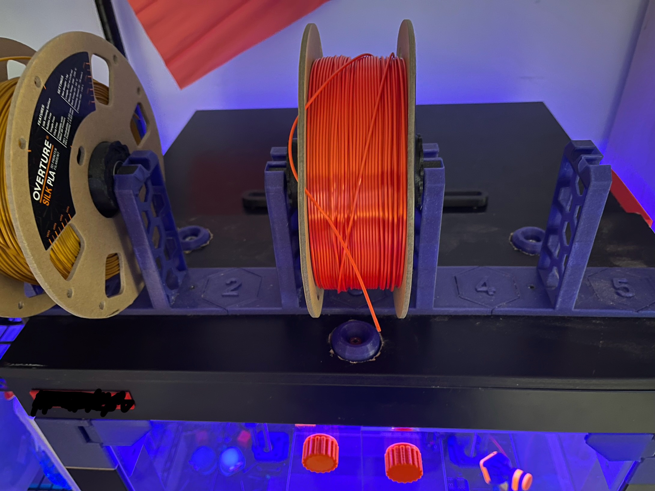 Lack V2 - Lugs for removable spool holder board