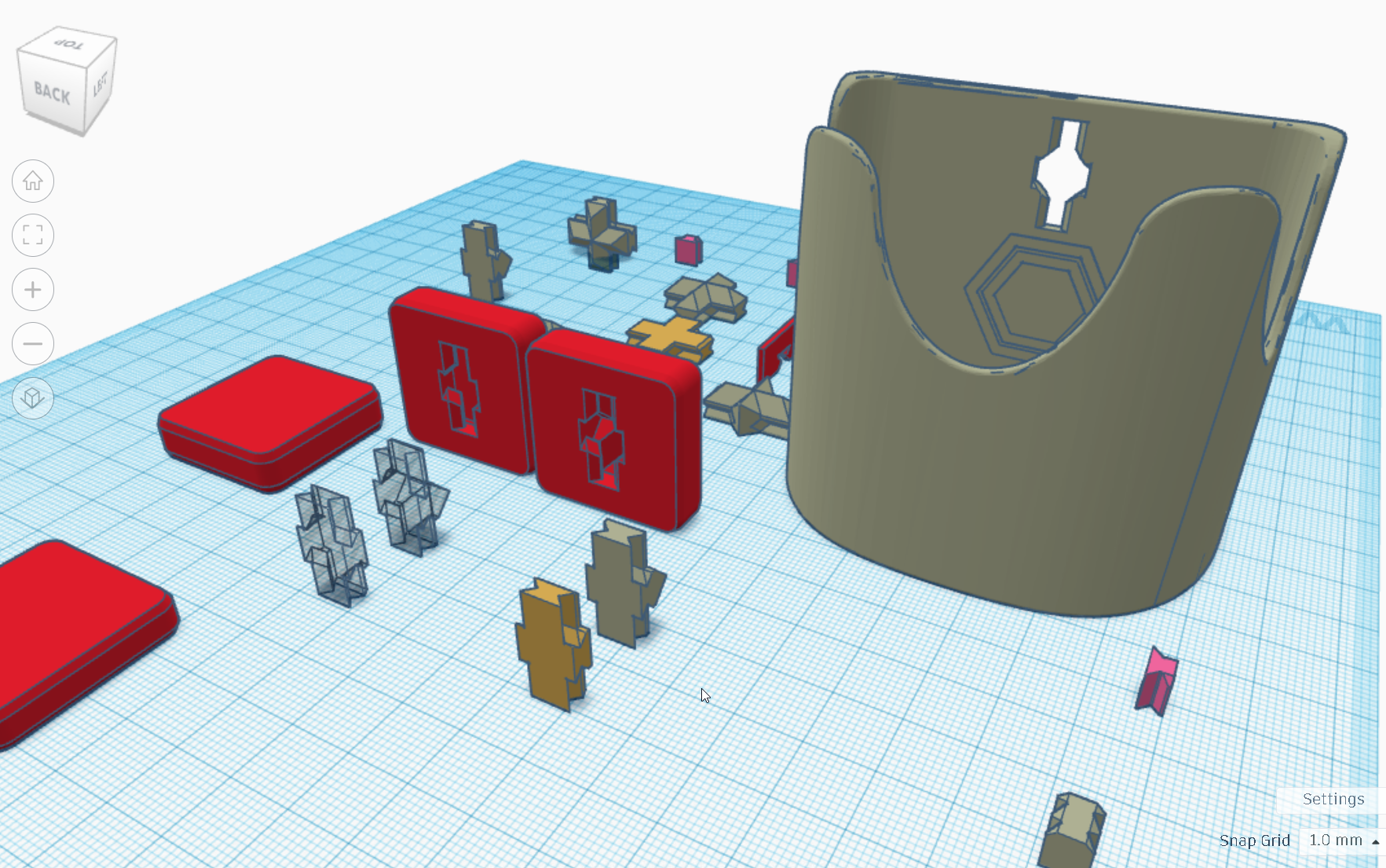 Printy Panels (PP) - Port Punch Vertical 3D model thumbnail