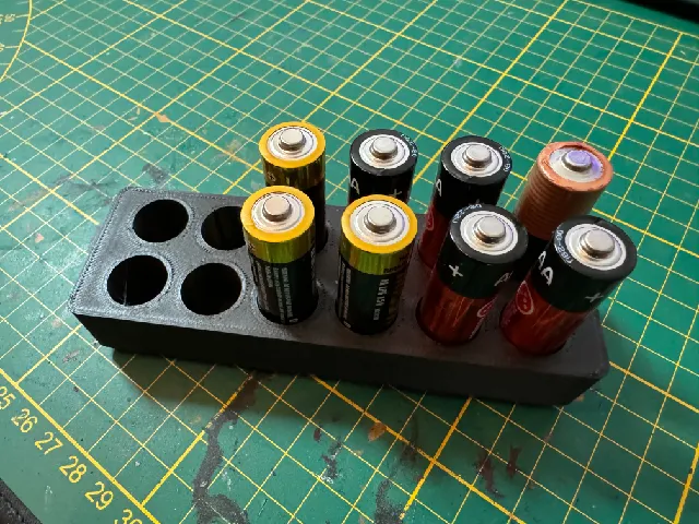 Gridfinity AA Battery Holder