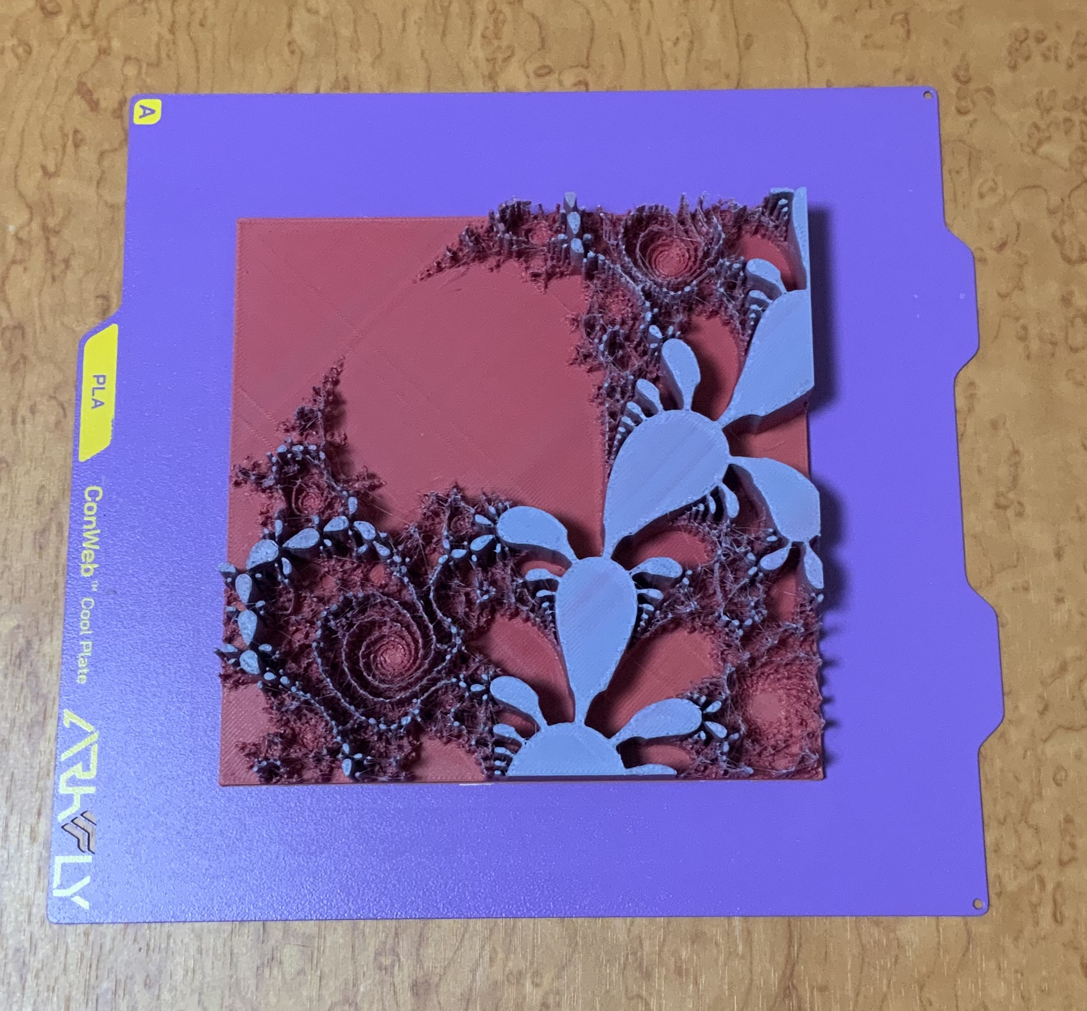 Tetration fractal displacement 3D model