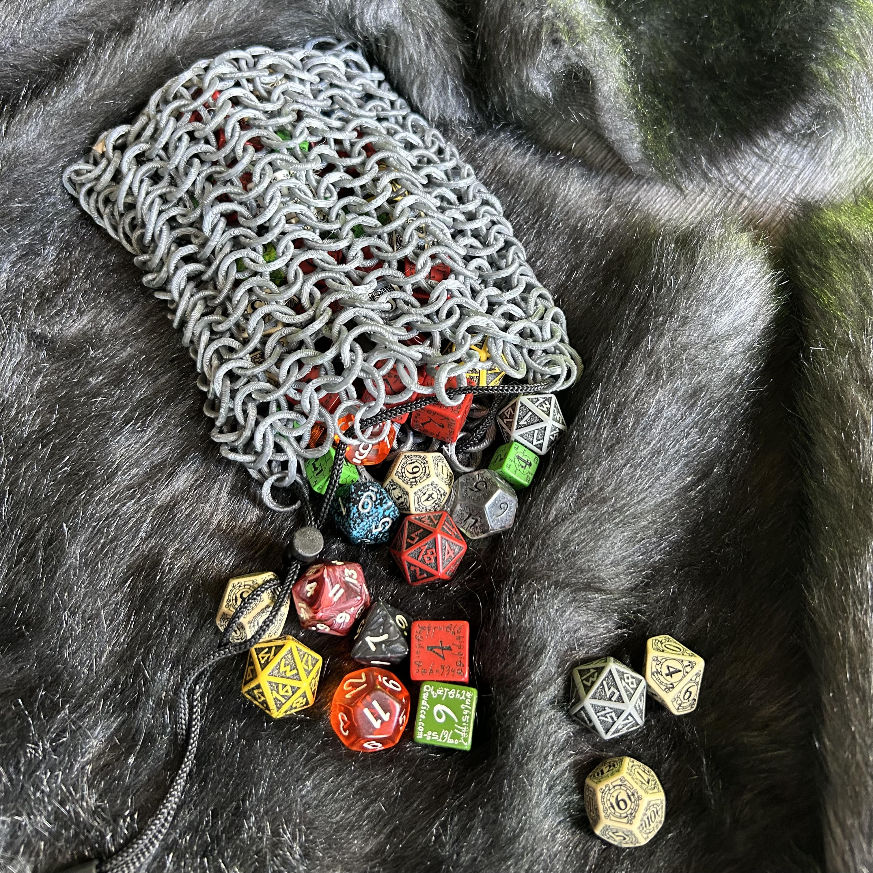 Chainmail Dice Bag
