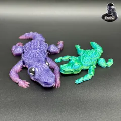 Cute Flexible Crocodile - Print in Place - No Supports - Articulated - Flexi