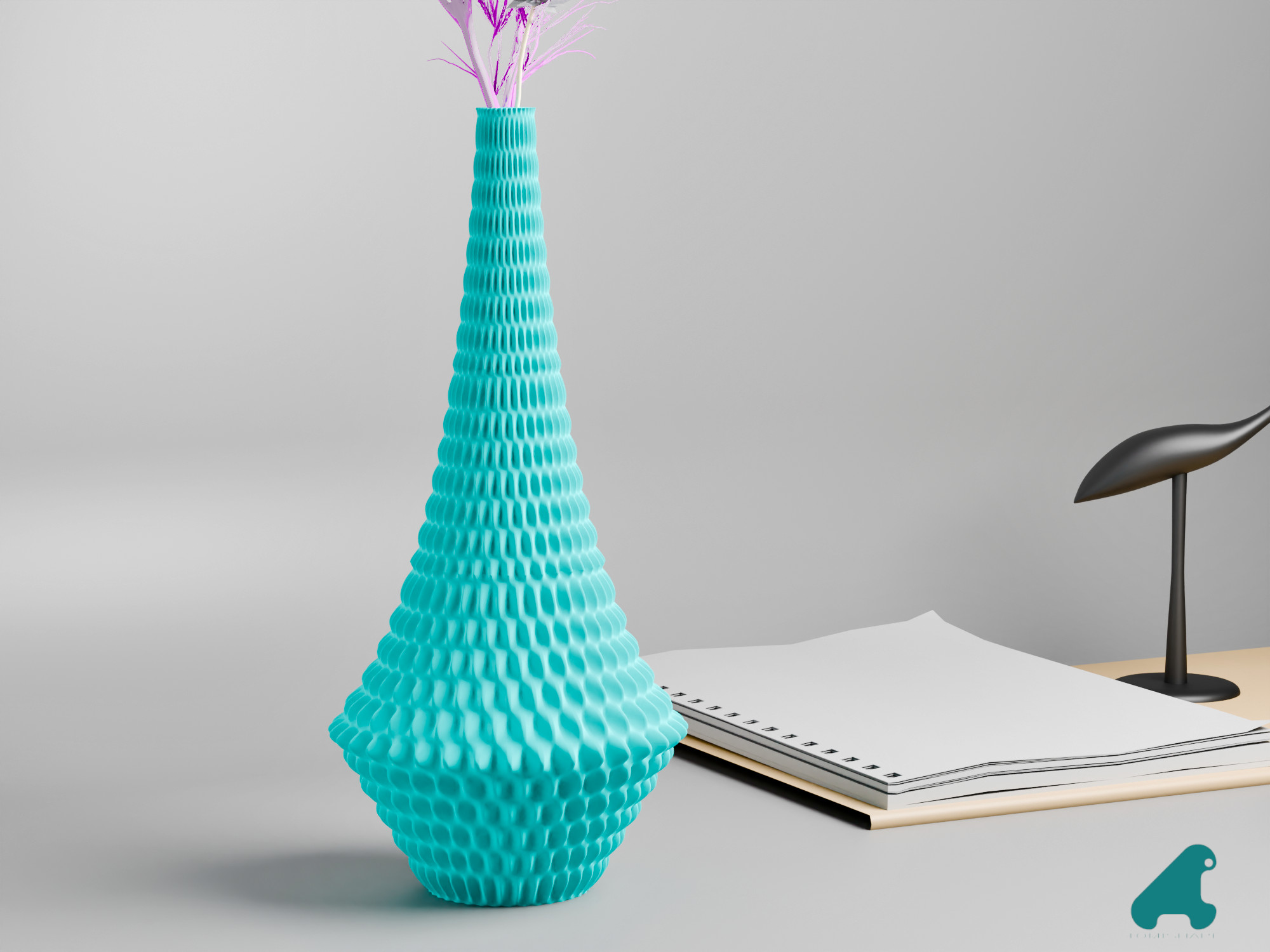 Vase perle effilé