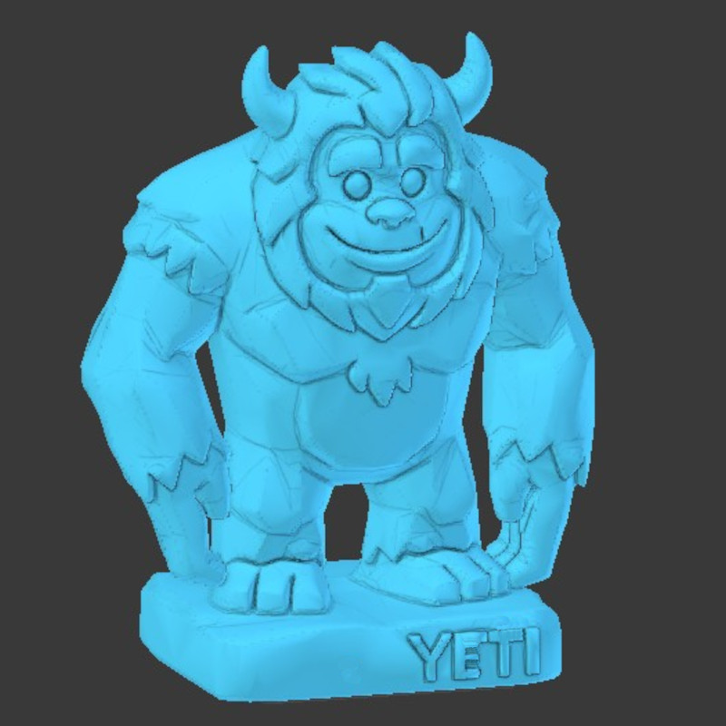 FDM Commic Yeti Supportfree