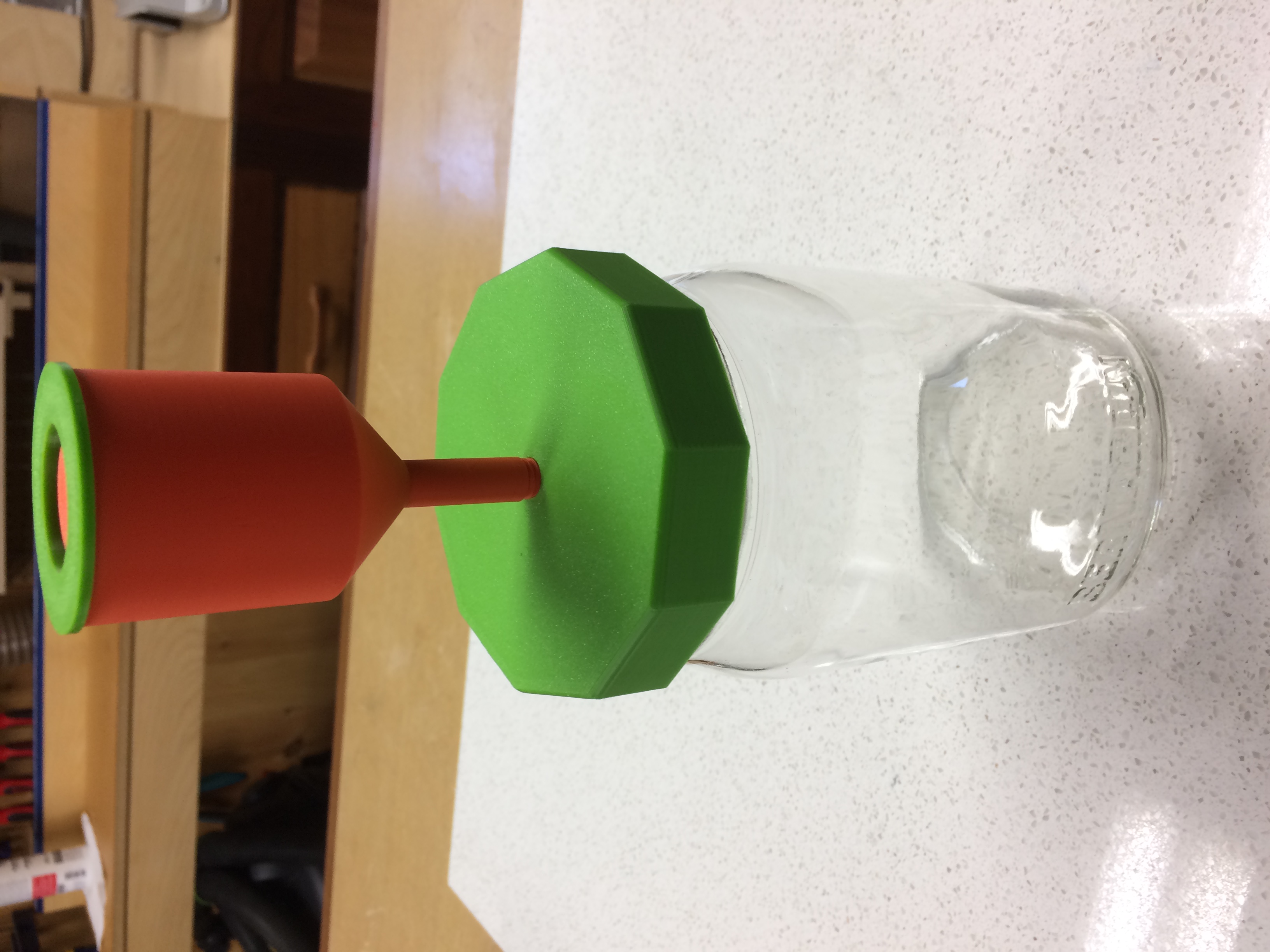 Mason jar lids and airlock for fermentation